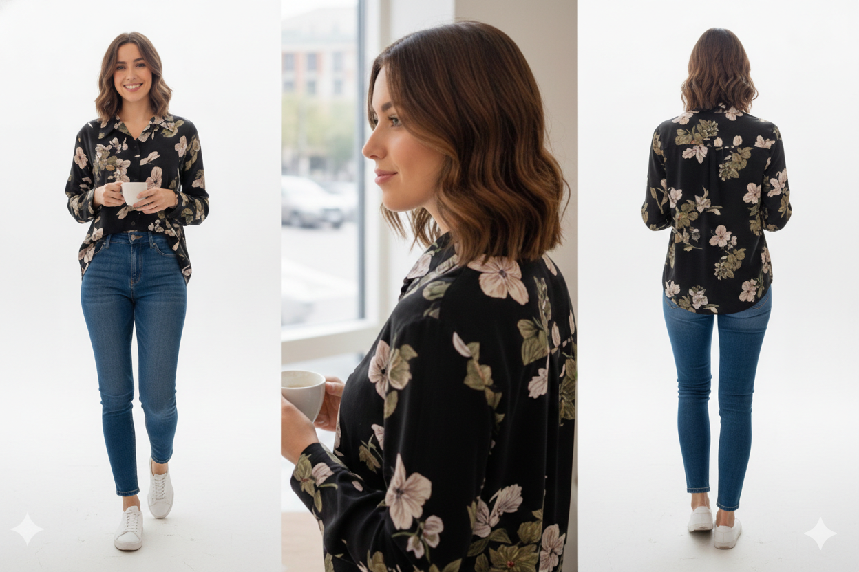 Dusk Bloom Blouse - Image 2