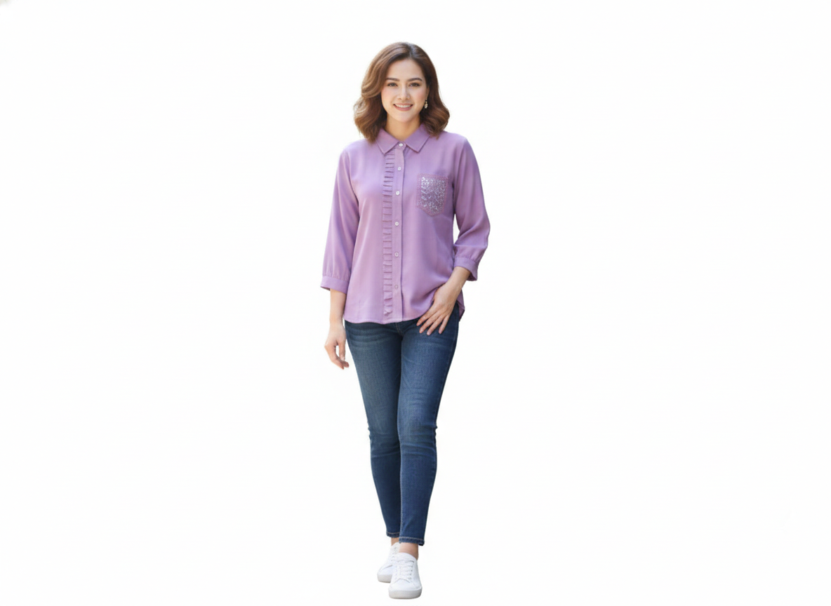 The Lavender Lumina Blouse