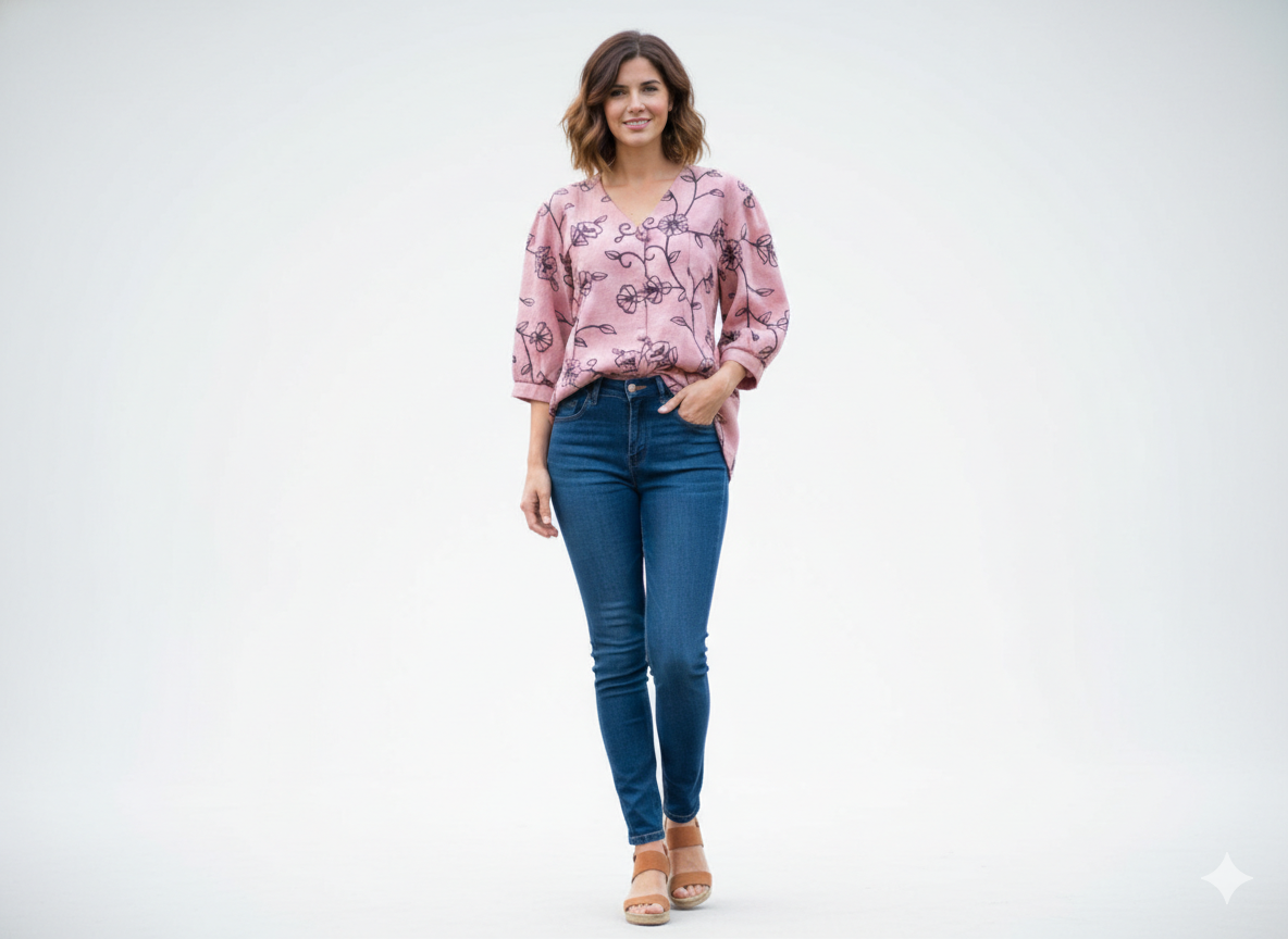 The Petal Drift Tunic