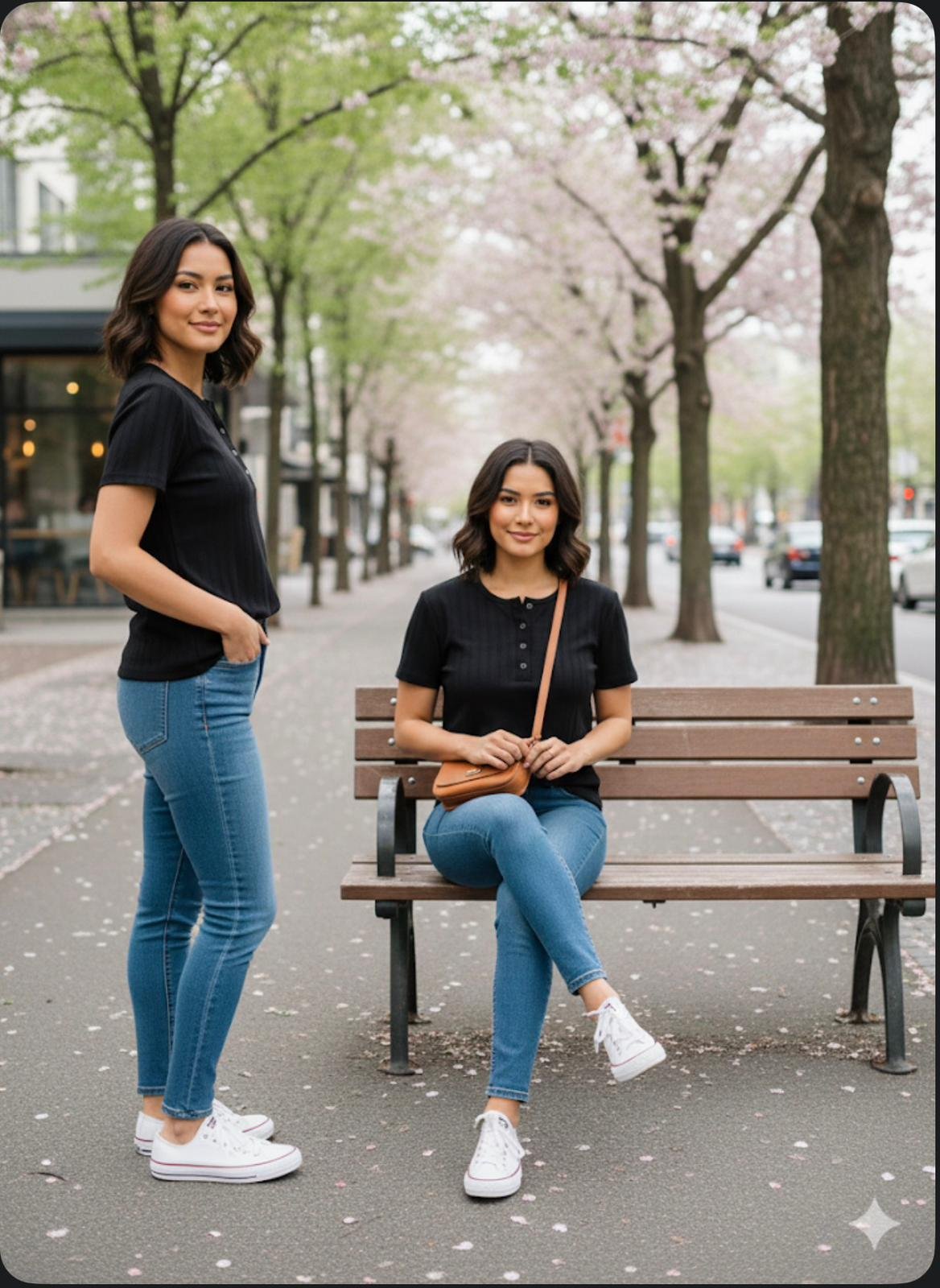 Nova Ribbed Tee - Image 2