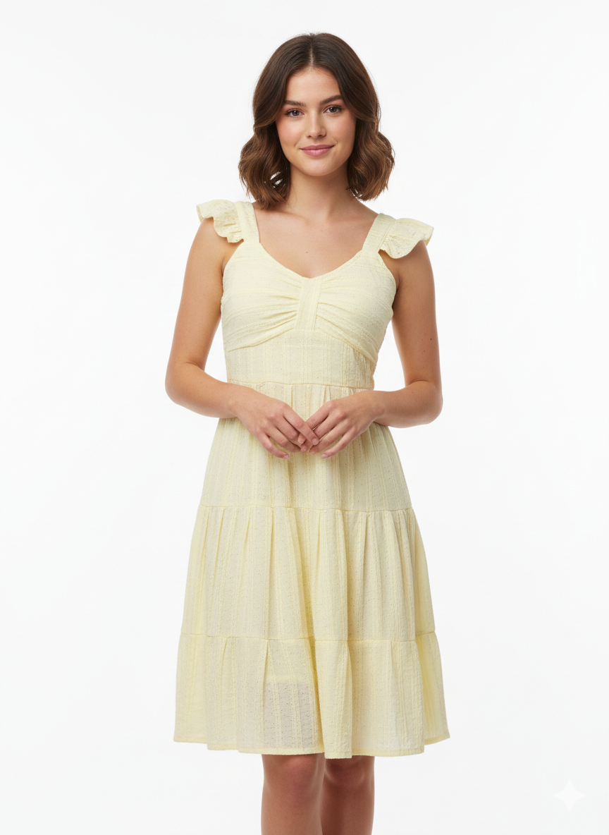 Buttercup Ruffle Midi