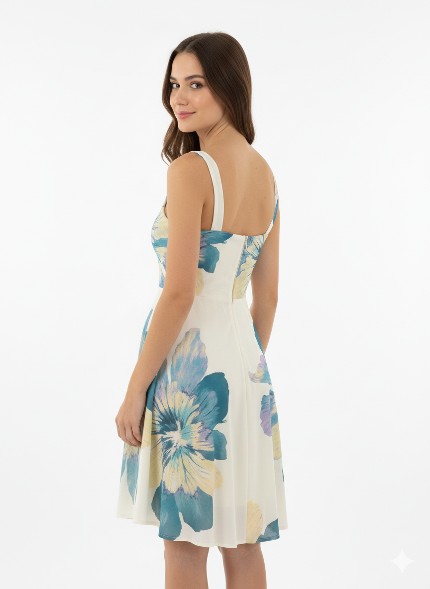 Azure Petal Chiffon - Image 2